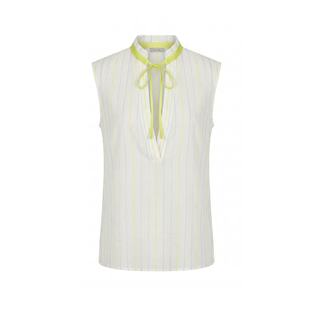 Malo White Cotton Women Women's Shirt