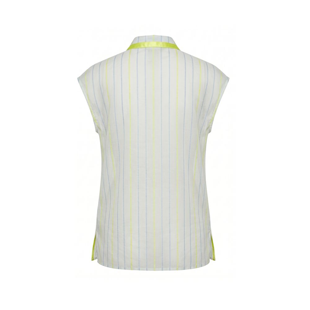 Malo White Cotton Women Women's Shirt