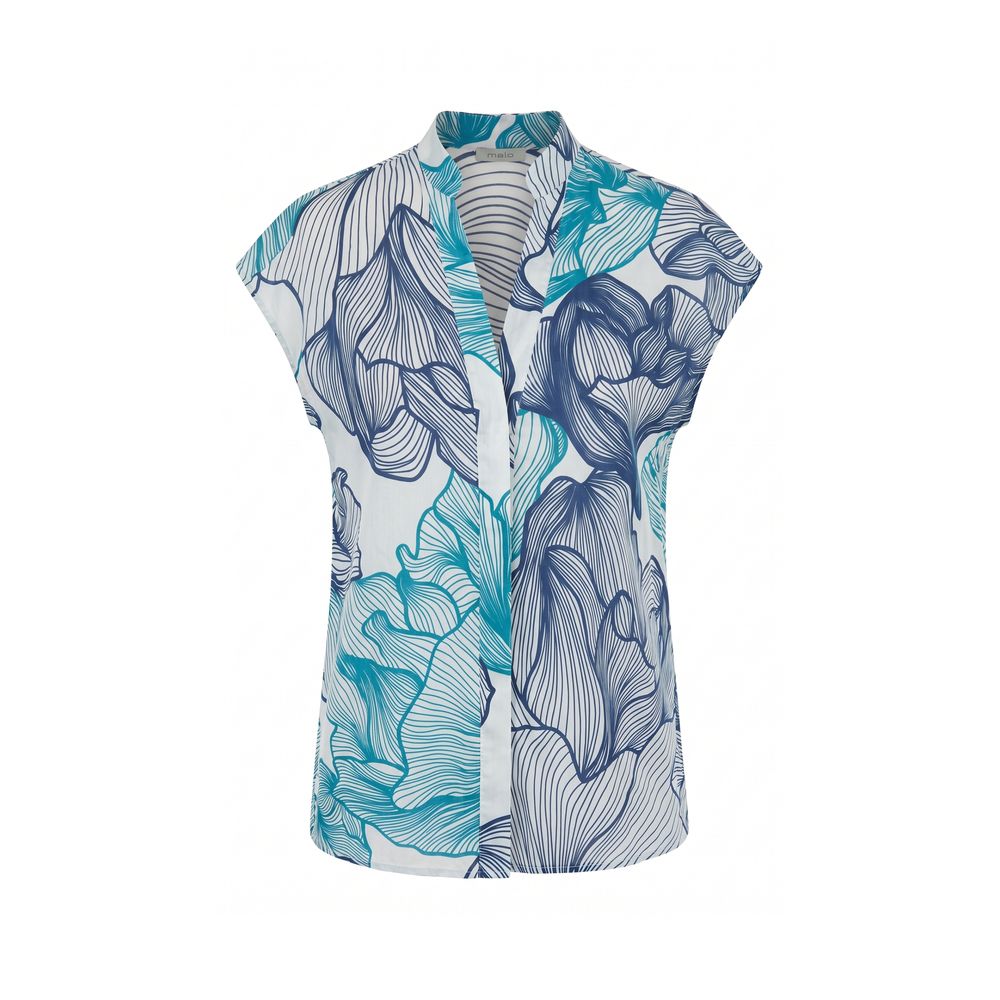 Malo Blue Cotton Women Women's Shirt