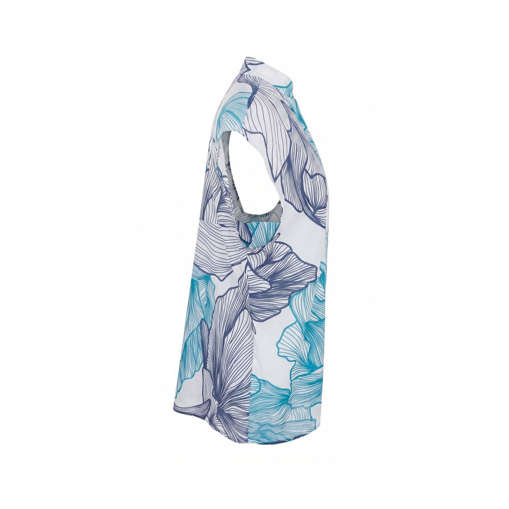 Malo Blue Cotton Women Women's Shirt