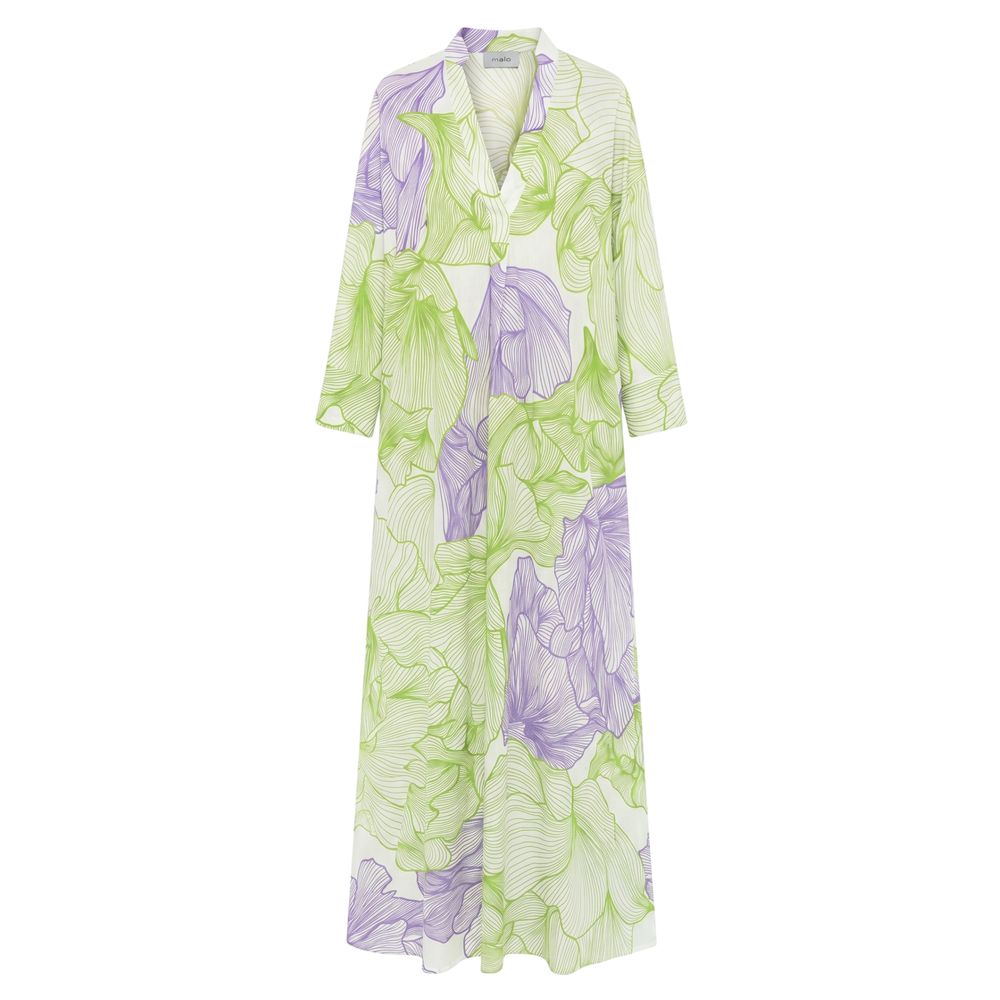 Malo Green Cotton Women Women's Dress