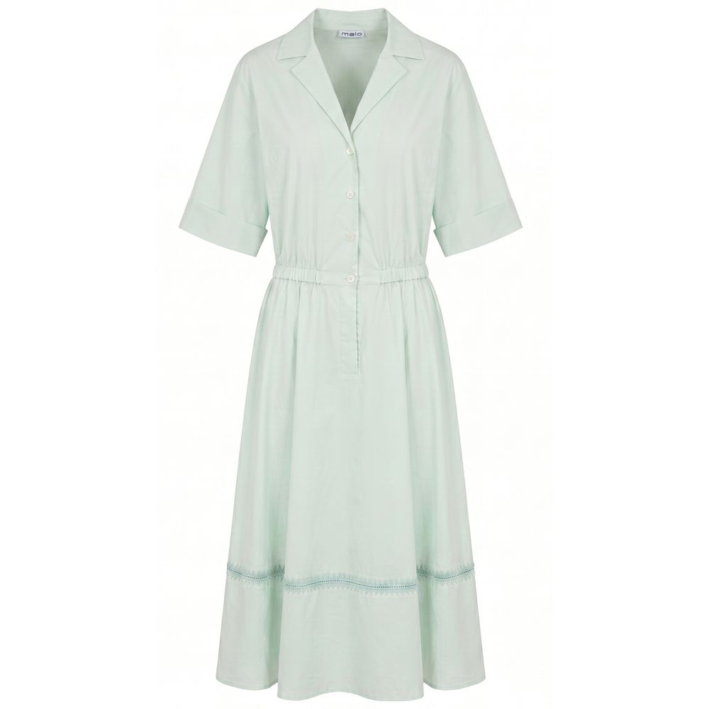 Malo Green Cotton Women Women's Dress