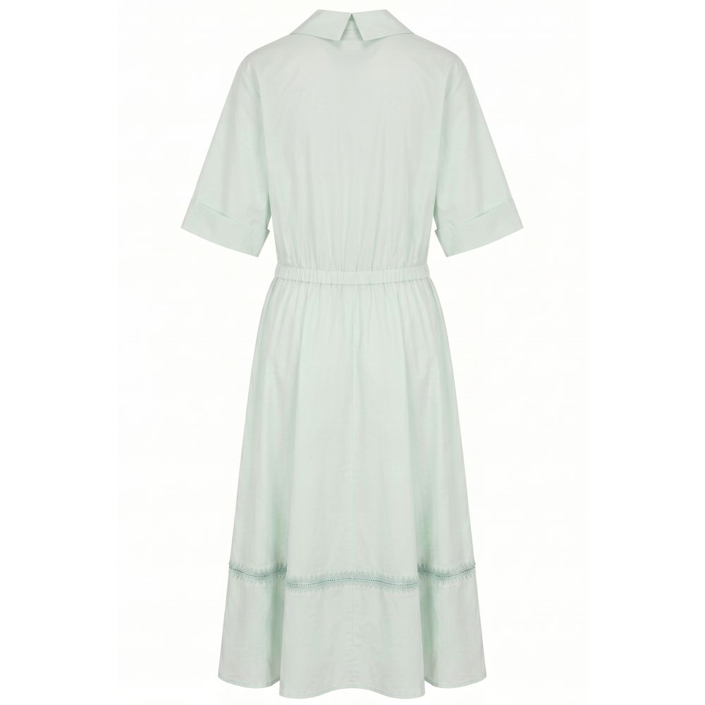Malo Green Cotton Women Women's Dress