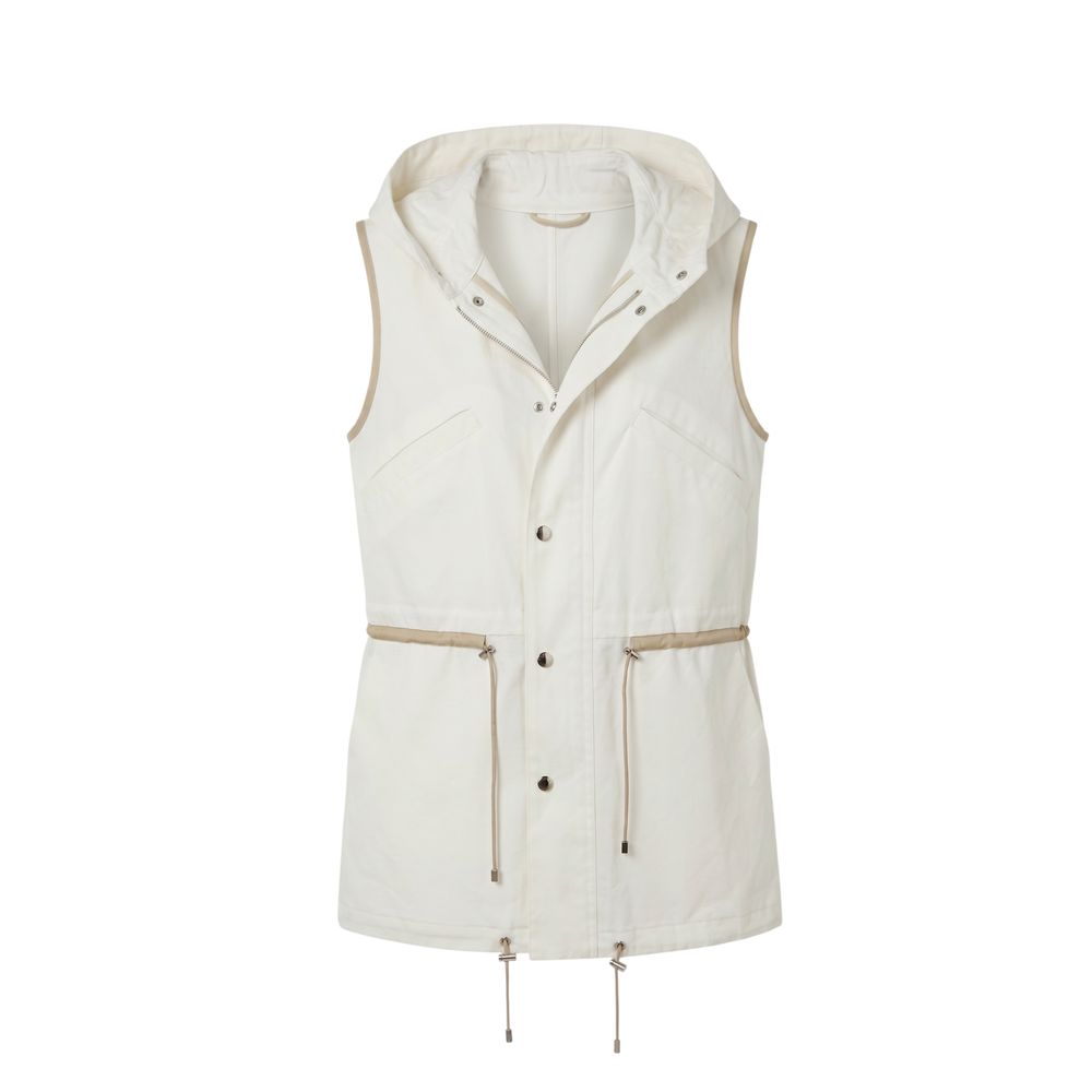 Malo White Cotton Women Women's Jacket