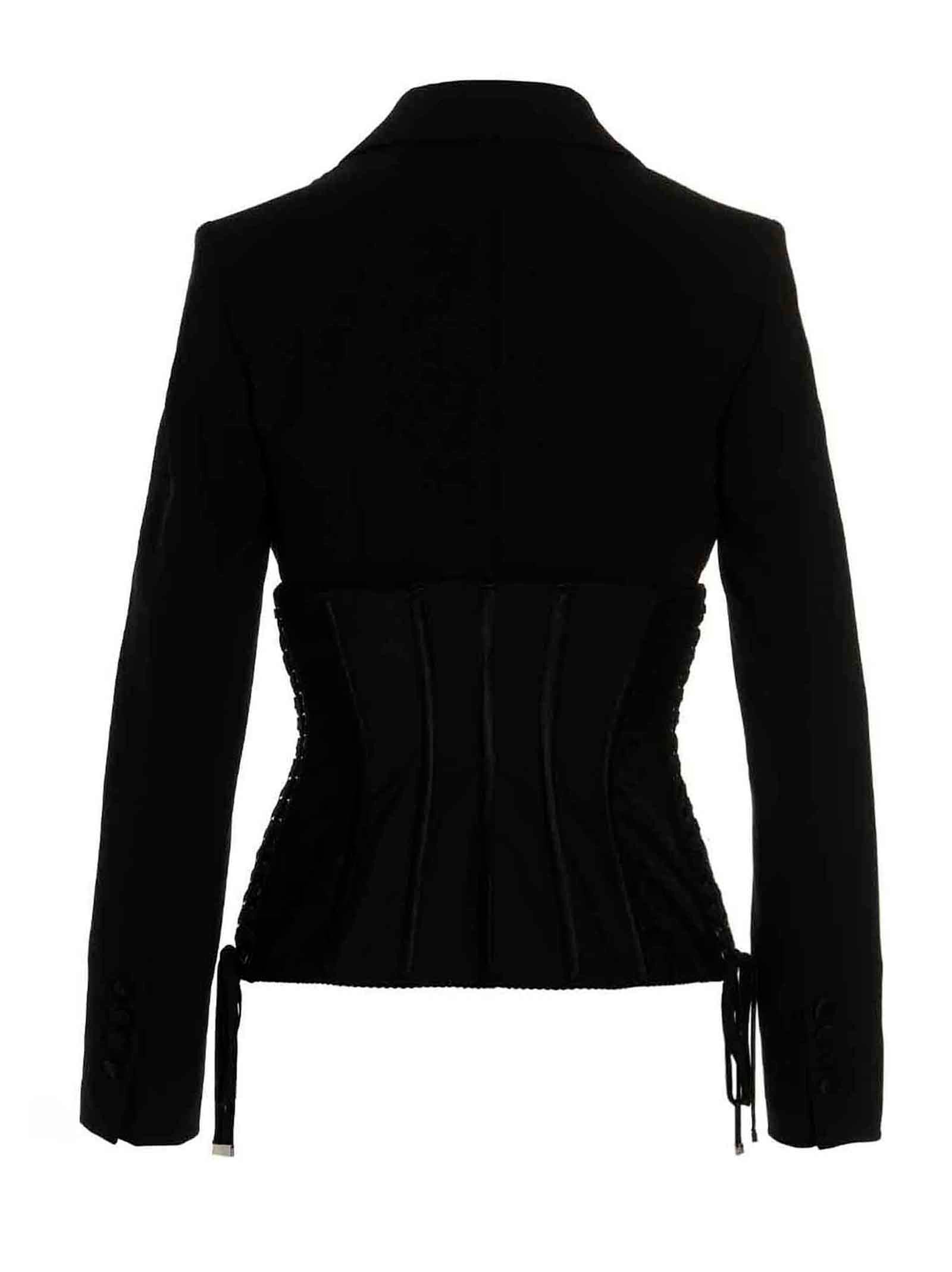 Dolce & Gabbana Black Virgin Wool Women's Blazer