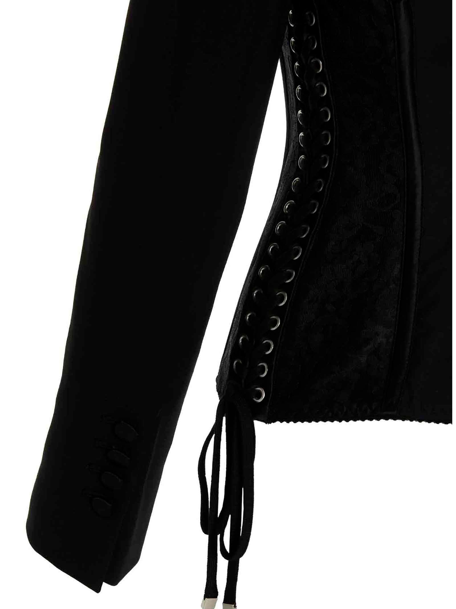 Dolce & Gabbana Black Virgin Wool Women's Blazer