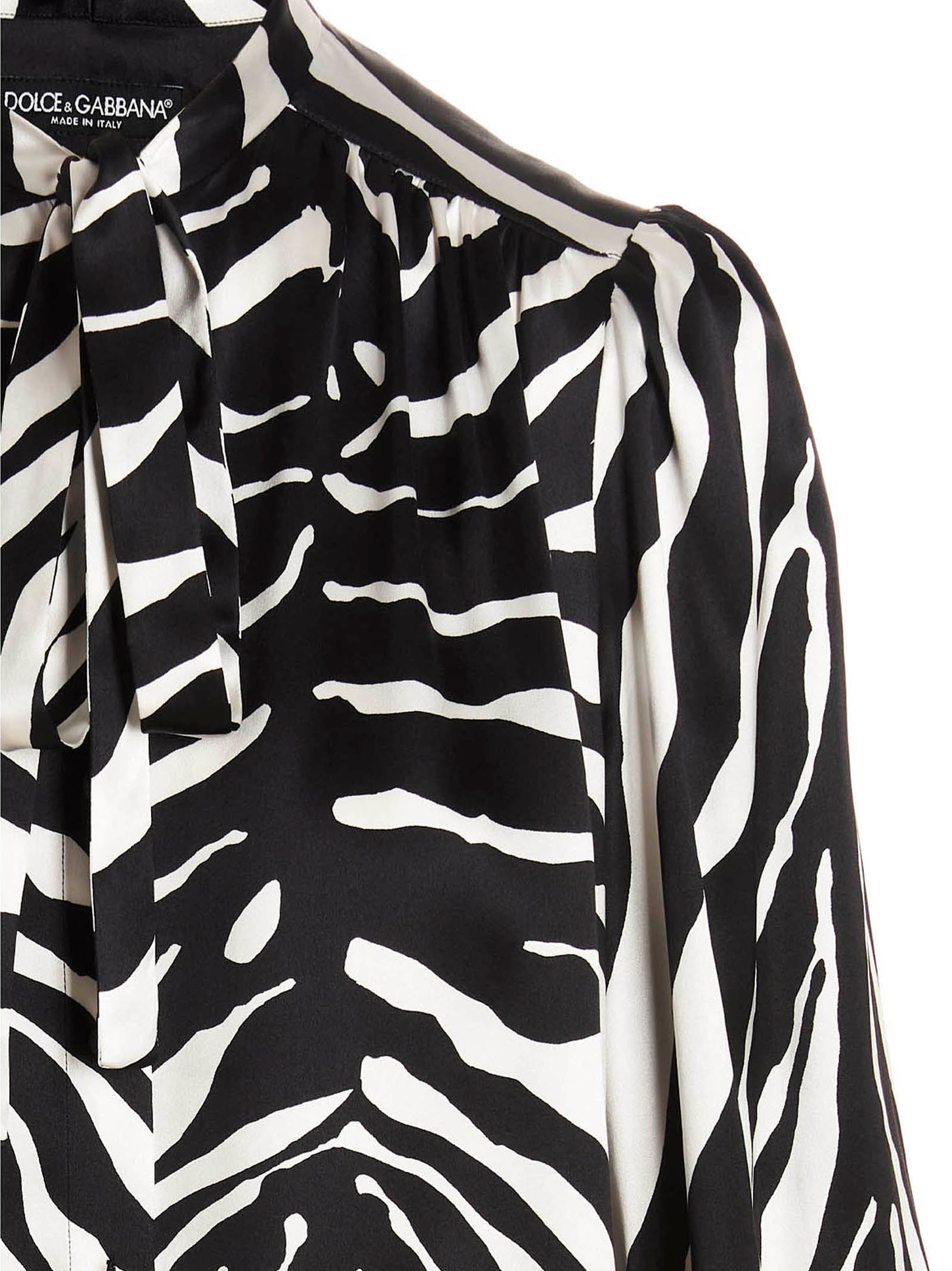 Dolce & Gabbana Bicolor Silk Women's Blouse