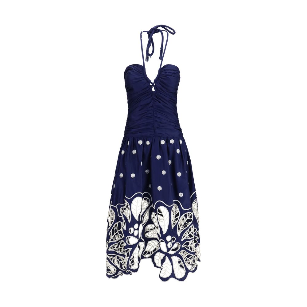 FARM RIO Blue Cotton Casual Women's Dress