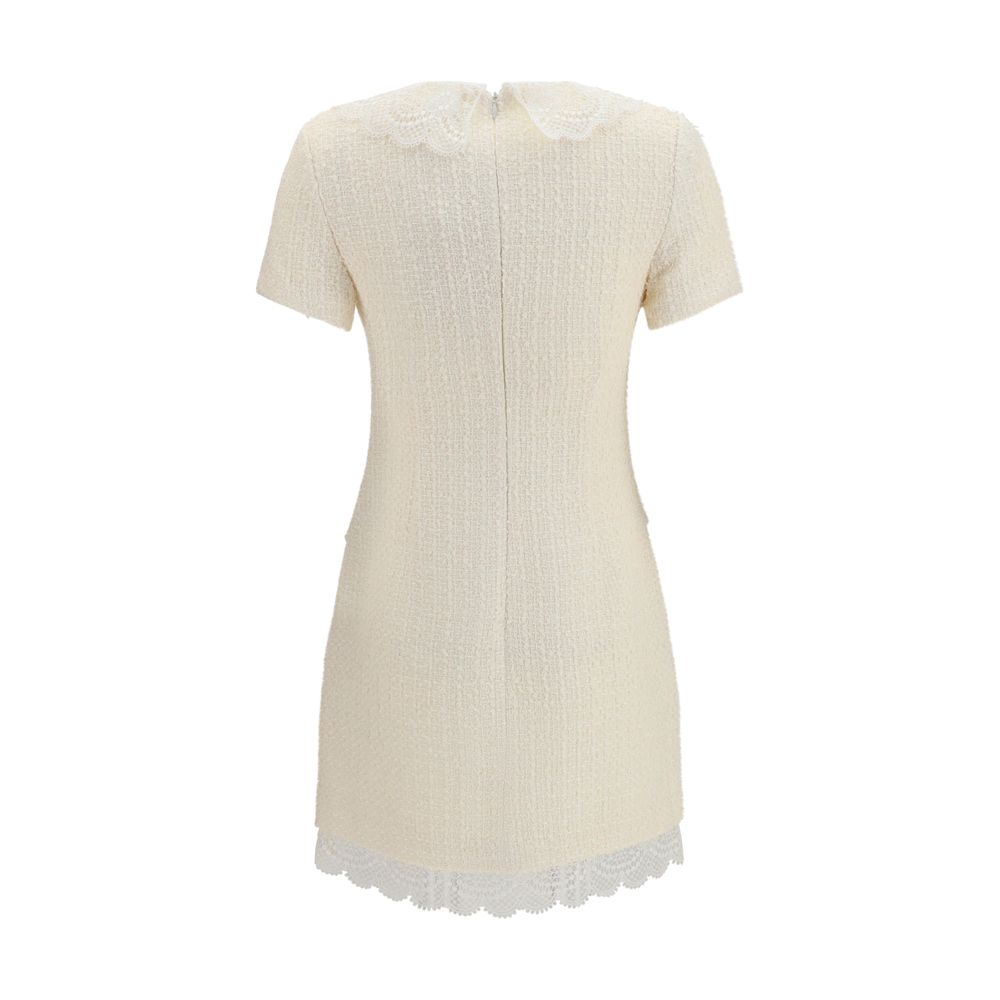 Self-Portrait Beige Polyester Casual Women's Dress