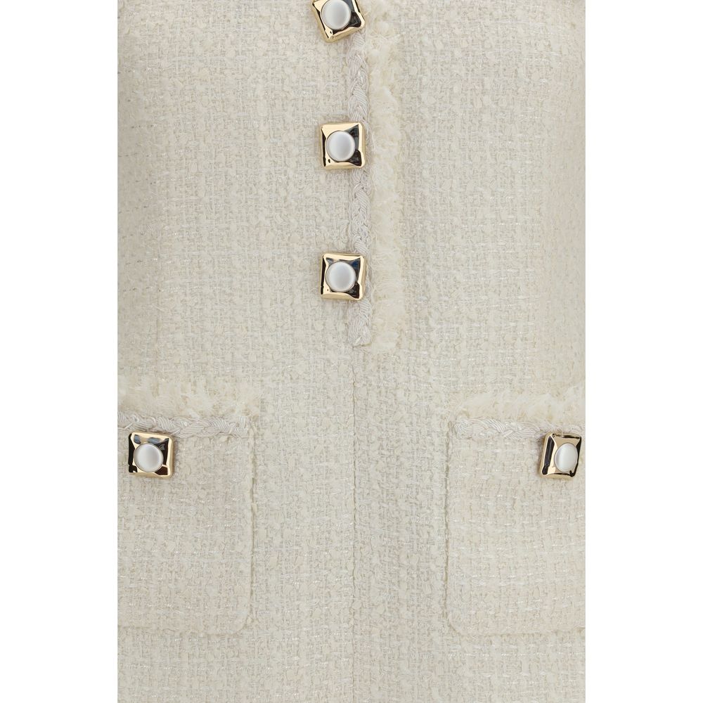 Self-Portrait Beige Polyamide Casual Women's Dress