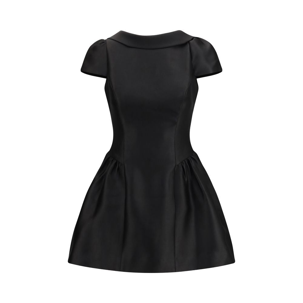 Self-Portrait Black Polyester Casual Women's Dress