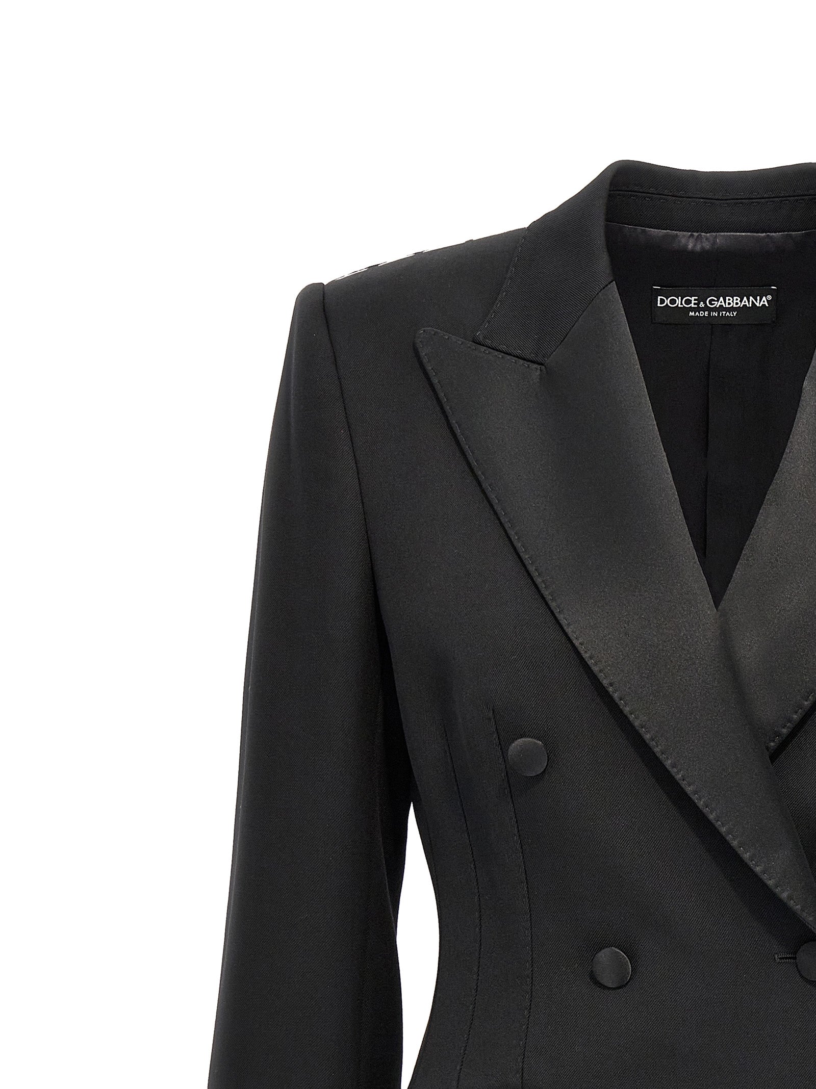 Dolce & Gabbana Black Virgin Wool Women's Blazer