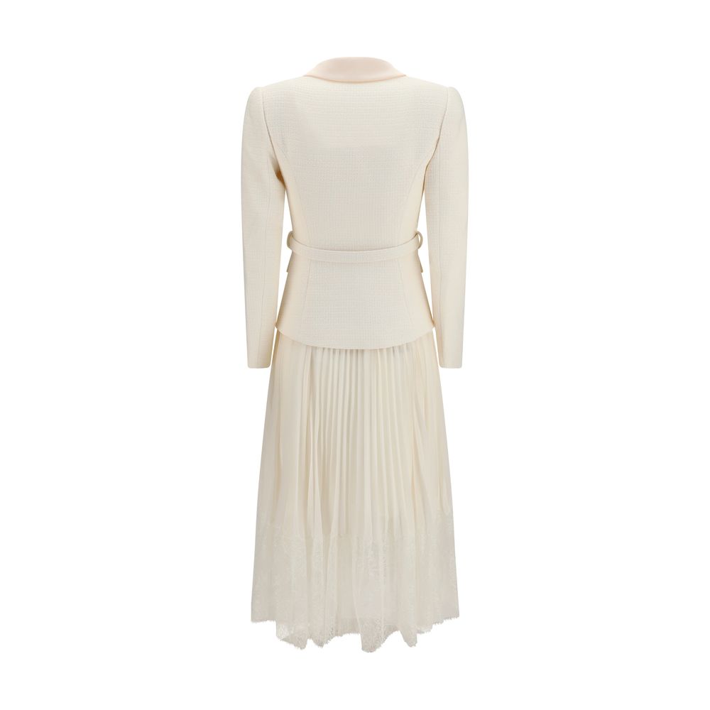 Self-Portrait Beige Polyester Cocktail Women's Dress