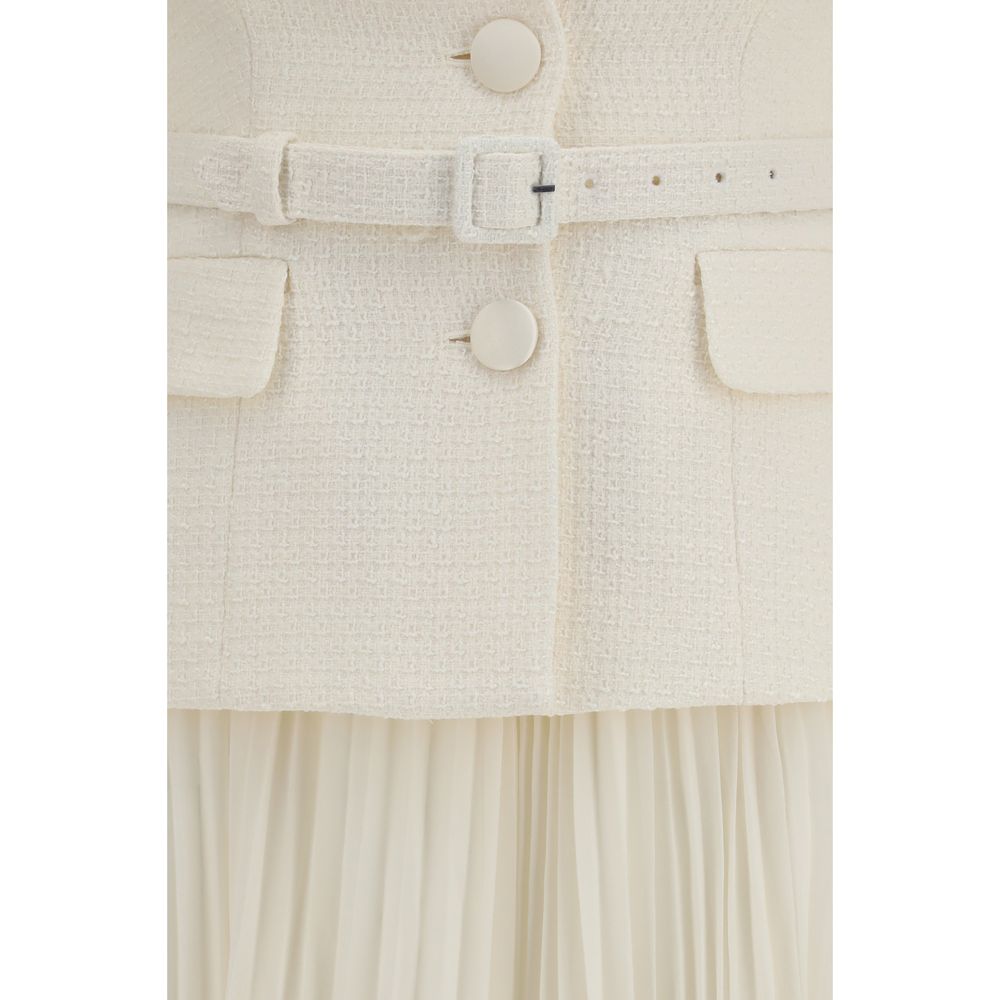 Self-Portrait Beige Polyester Cocktail Women's Dress