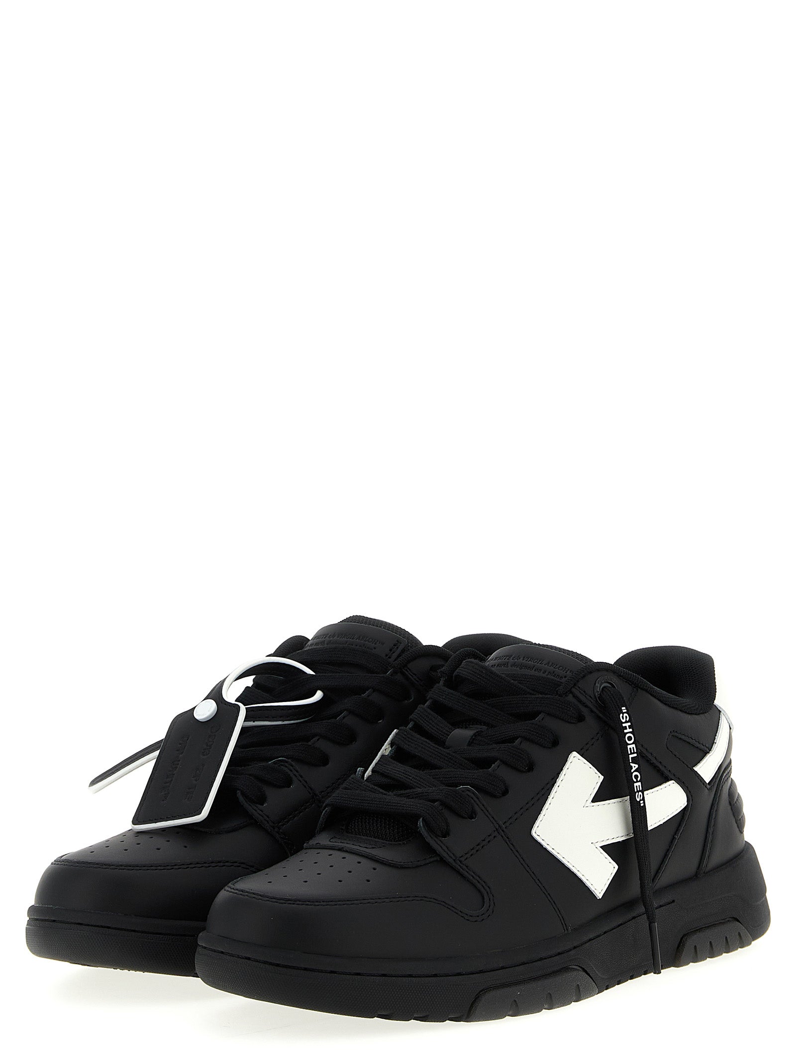 Off-White Bicolor Recycled Polyester Low Top Men's Sneakers