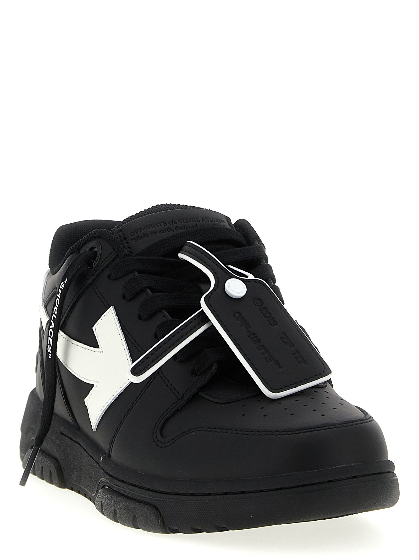 Off-White Bicolor Recycled Polyester Low Top Men's Sneakers
