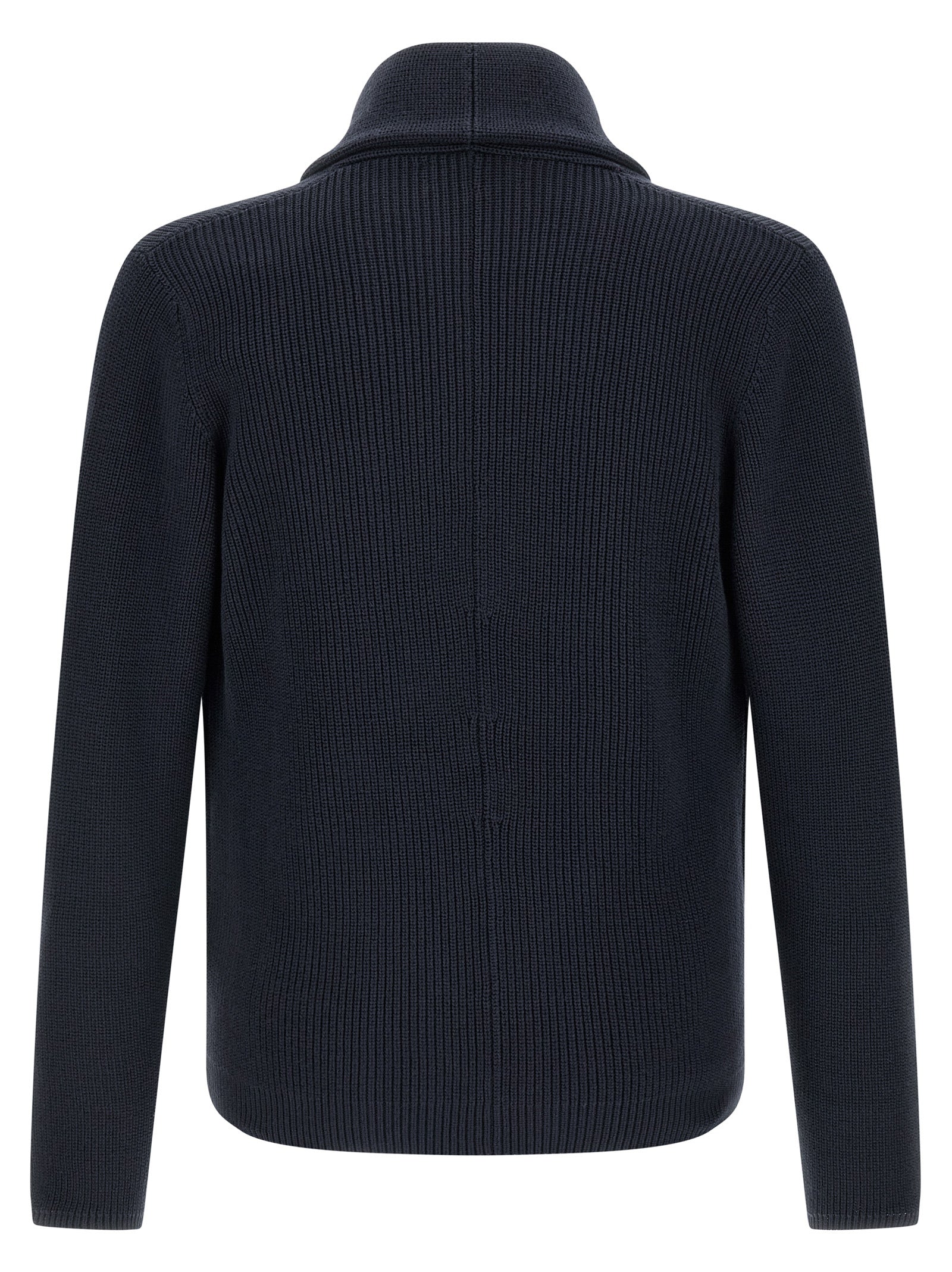 Brunello Cucinelli Blue Cotton Men's Cardigan