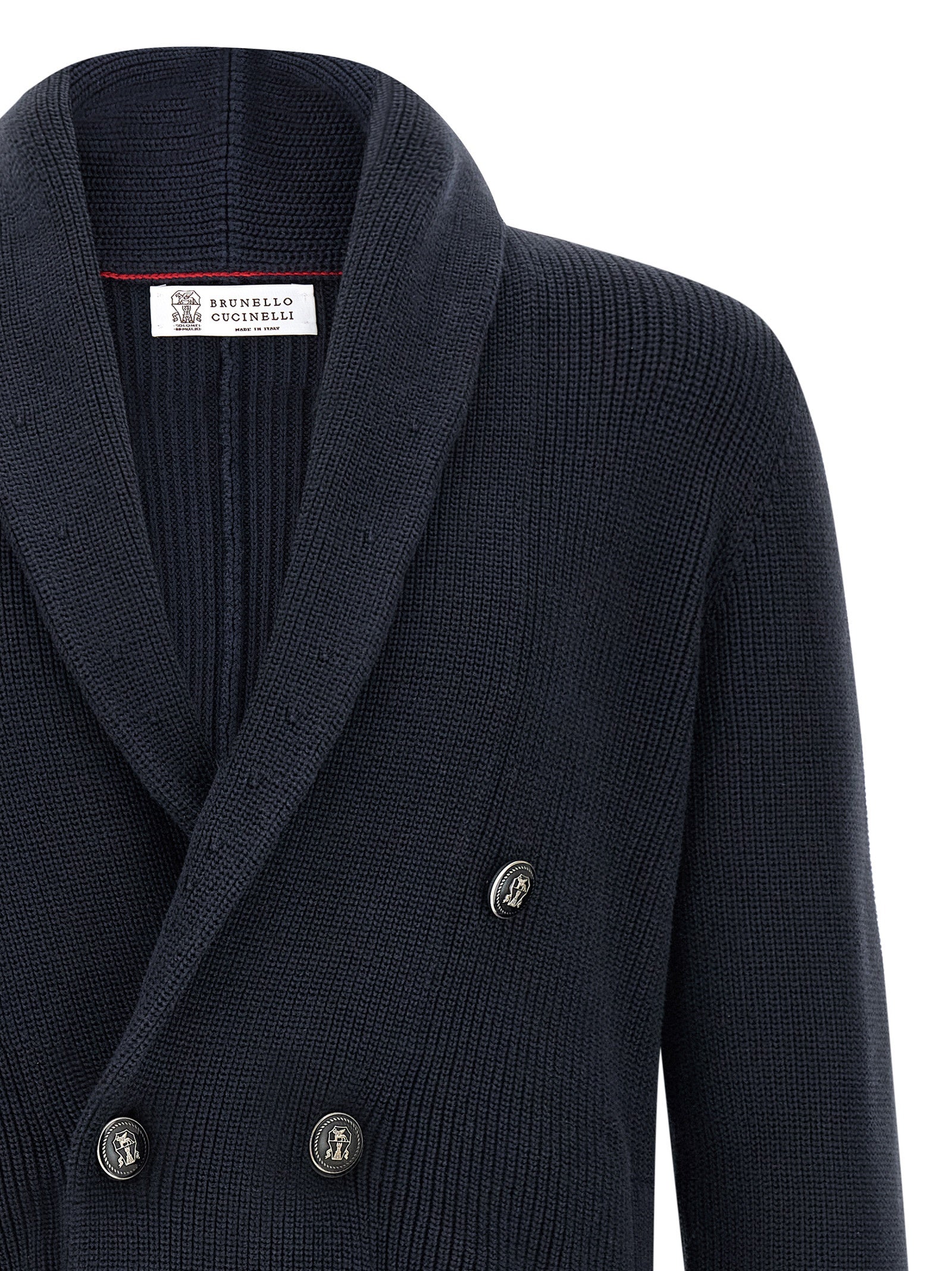 Brunello Cucinelli Blue Cotton Men's Cardigan