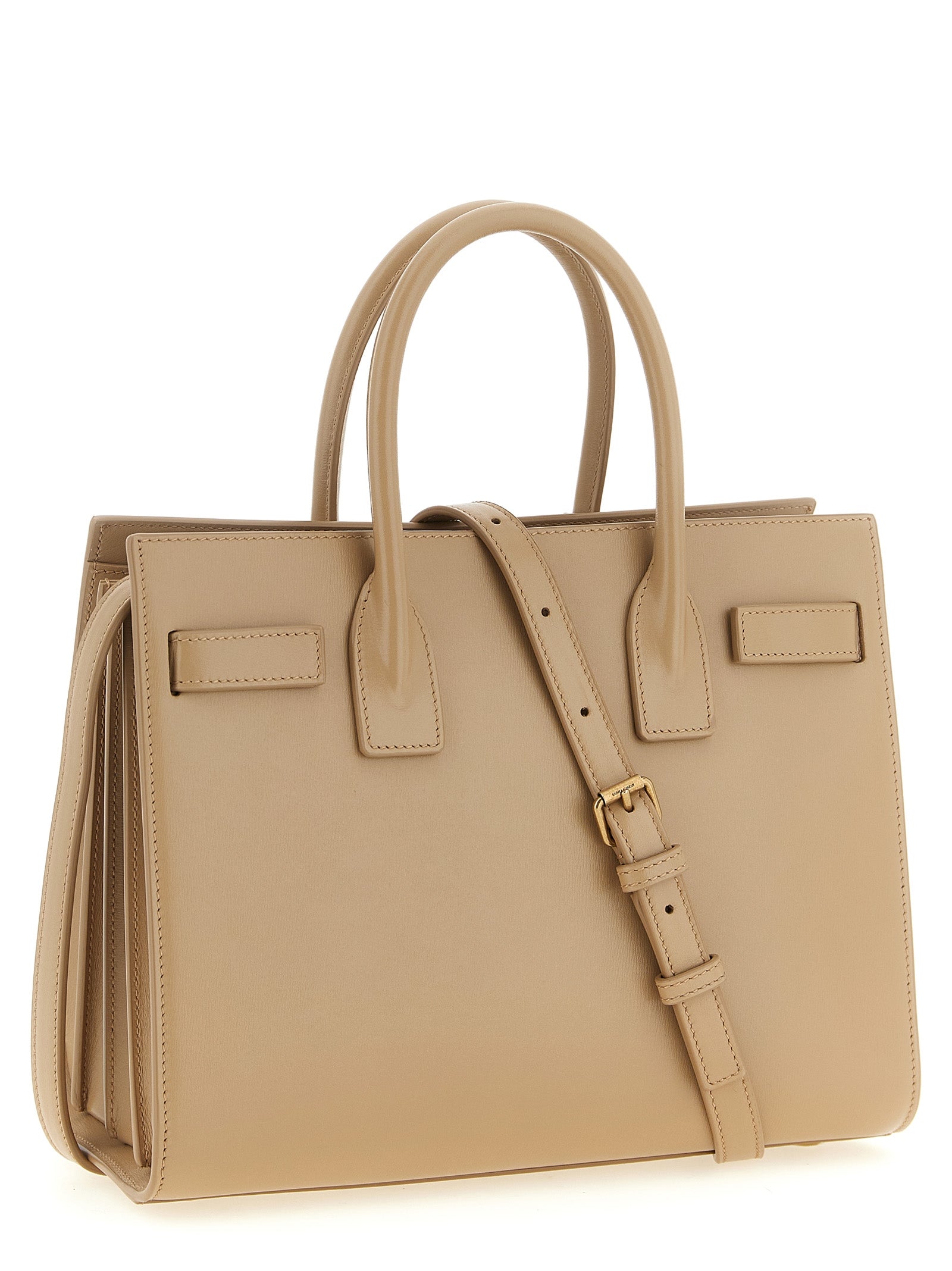 Saint Laurent Beige Calfskin Women's Handbag