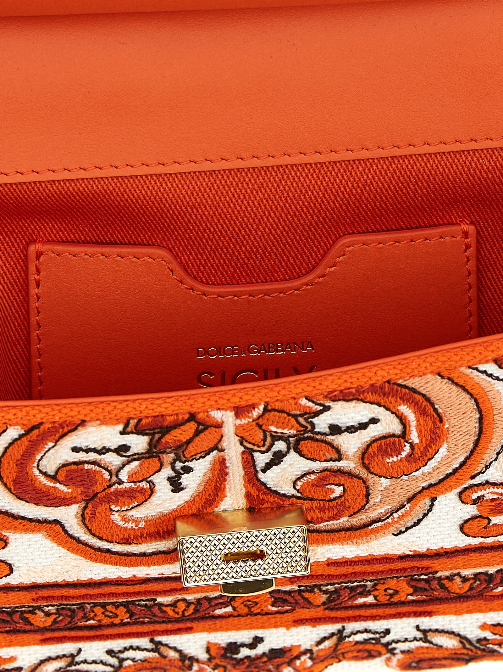 Dolce & Gabbana Orange Cotton Women's Handbag