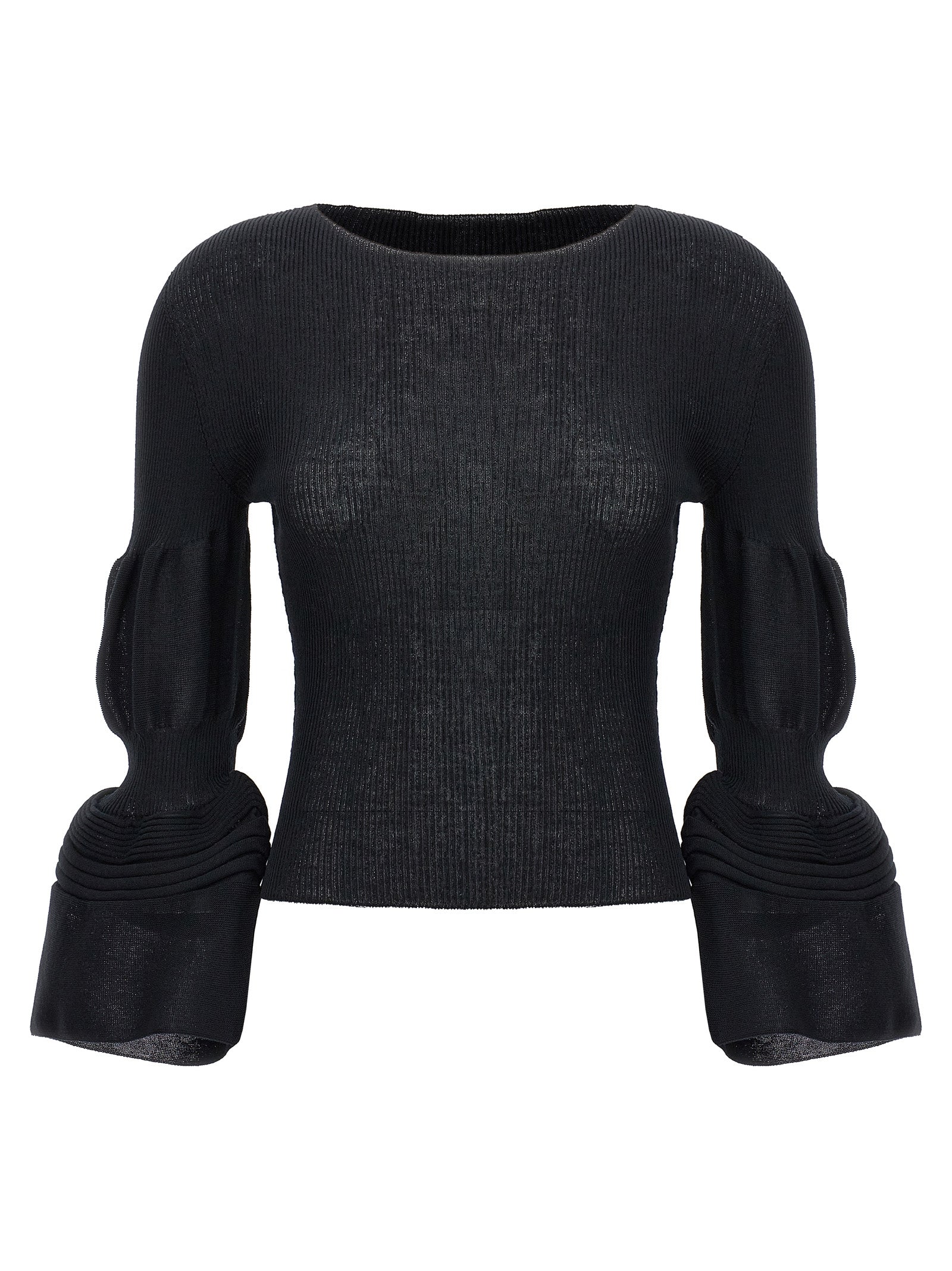 Issey Miyake Black Polyester Women's Sweatshirt