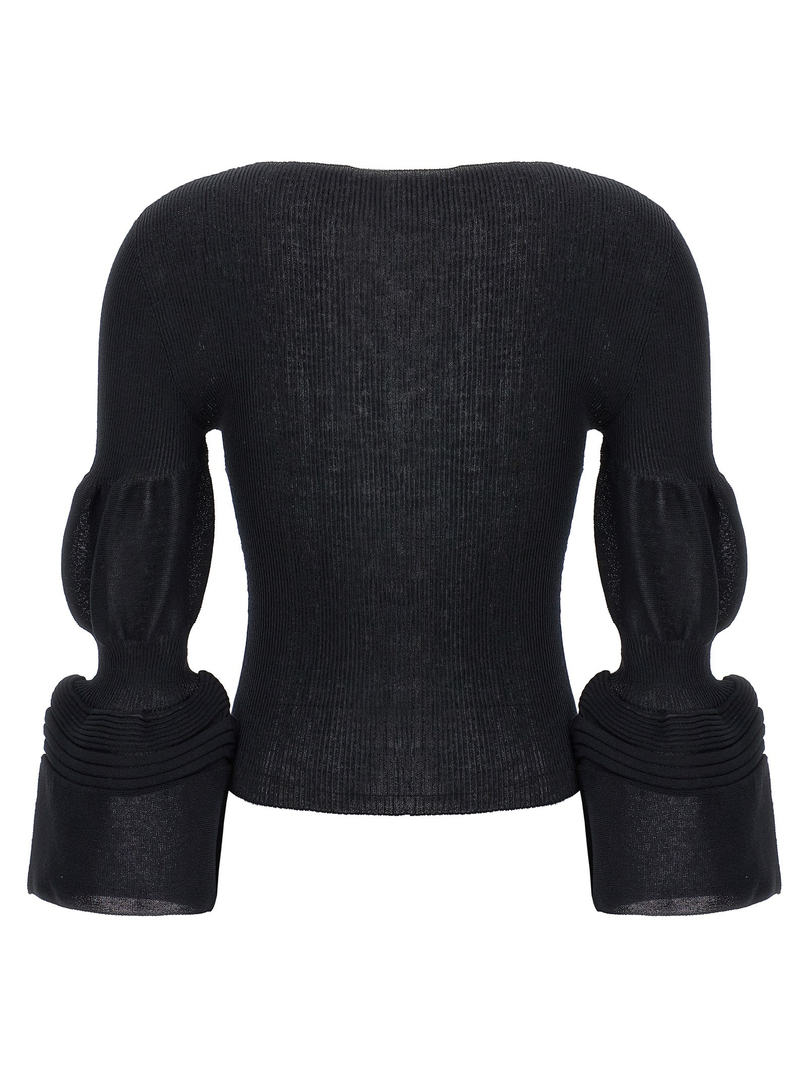 Issey Miyake Black Polyester Women's Sweatshirt