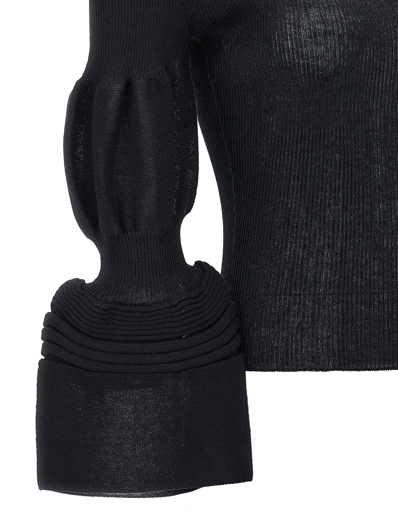 Issey Miyake Black Polyester Women's Sweatshirt