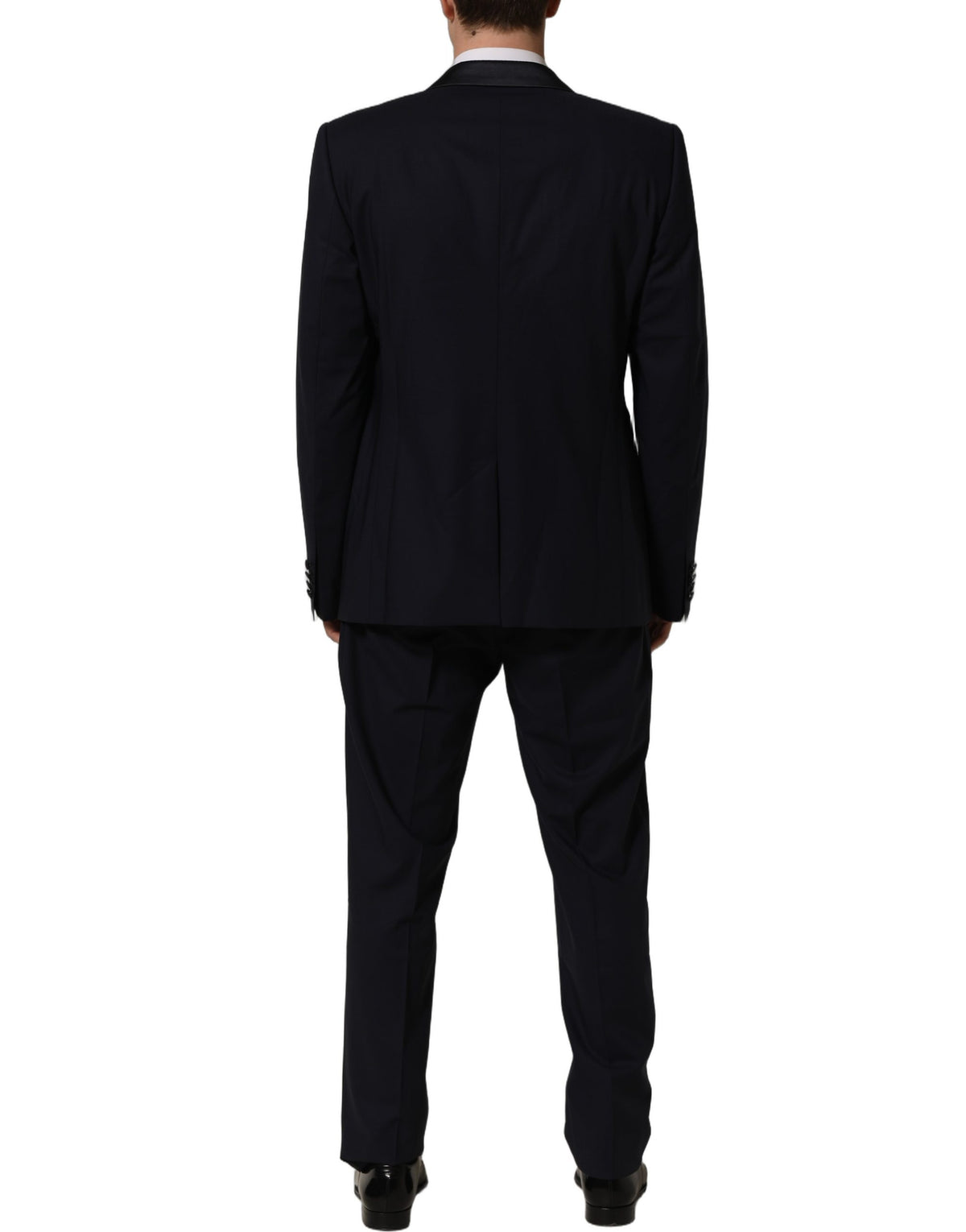 Dolce & Gabbana Dark Blue Single Breasted 2 Piece Men Men's Suit (Pre-Owned)