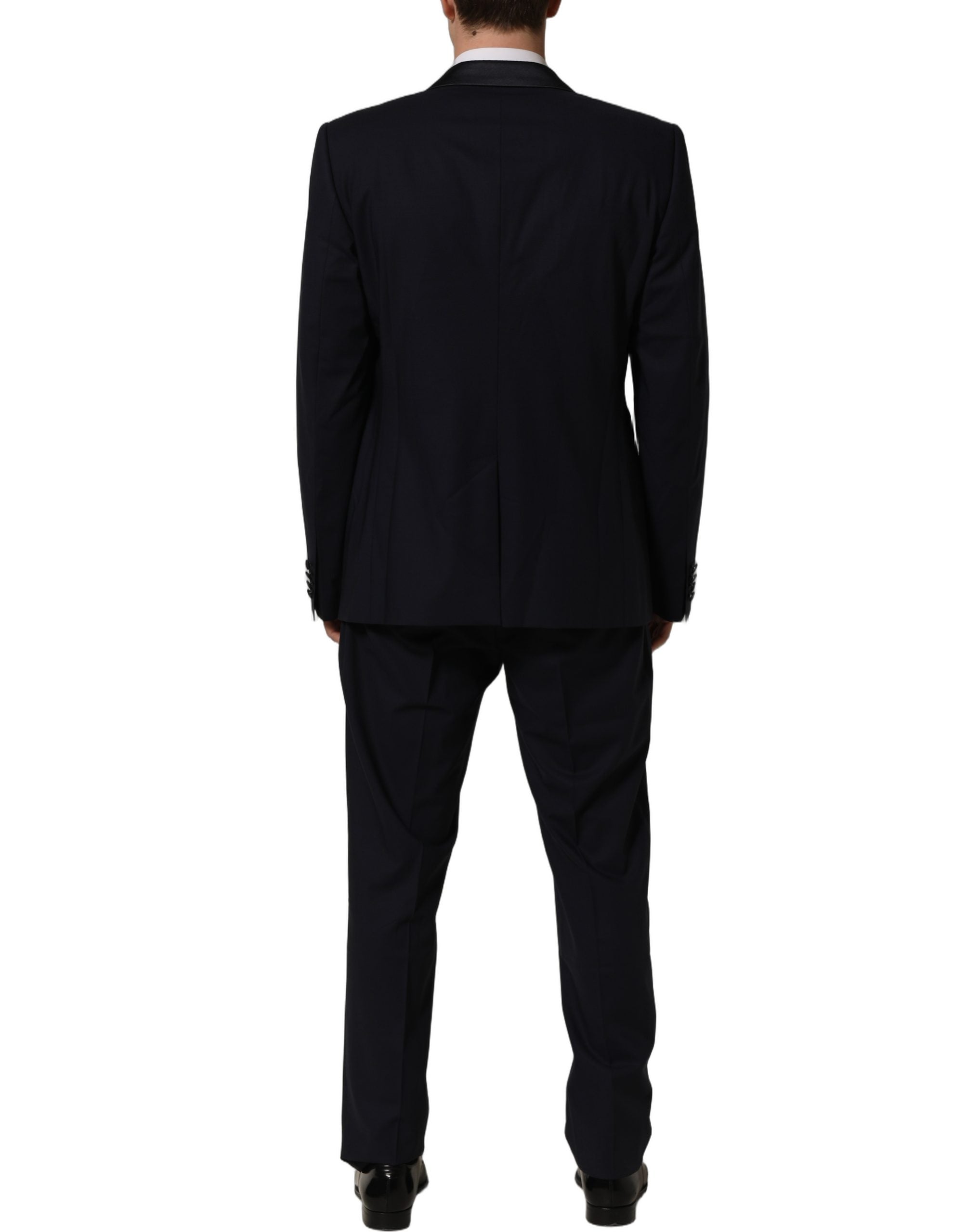 Dolce & Gabbana Dark Blue Single Breasted 2 Piece Men Men's Suit (Pre-Owned)