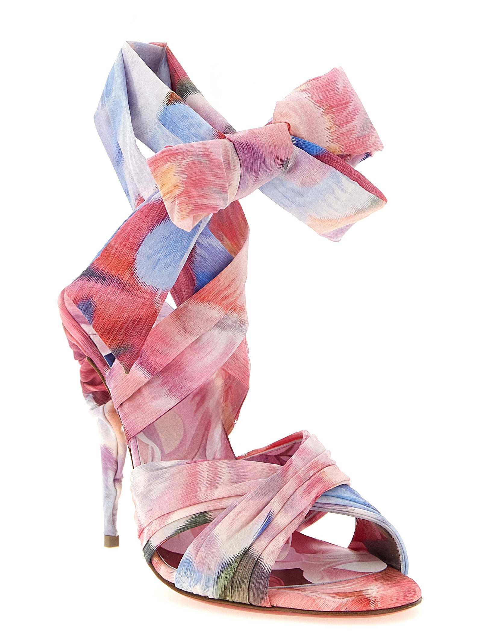 Christian Louboutin Multicolor Nylon Stiletto Heel Women's Sandals