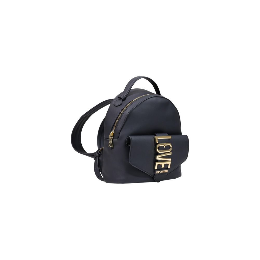 Love Moschino Black Polyethylene Women's Backpack