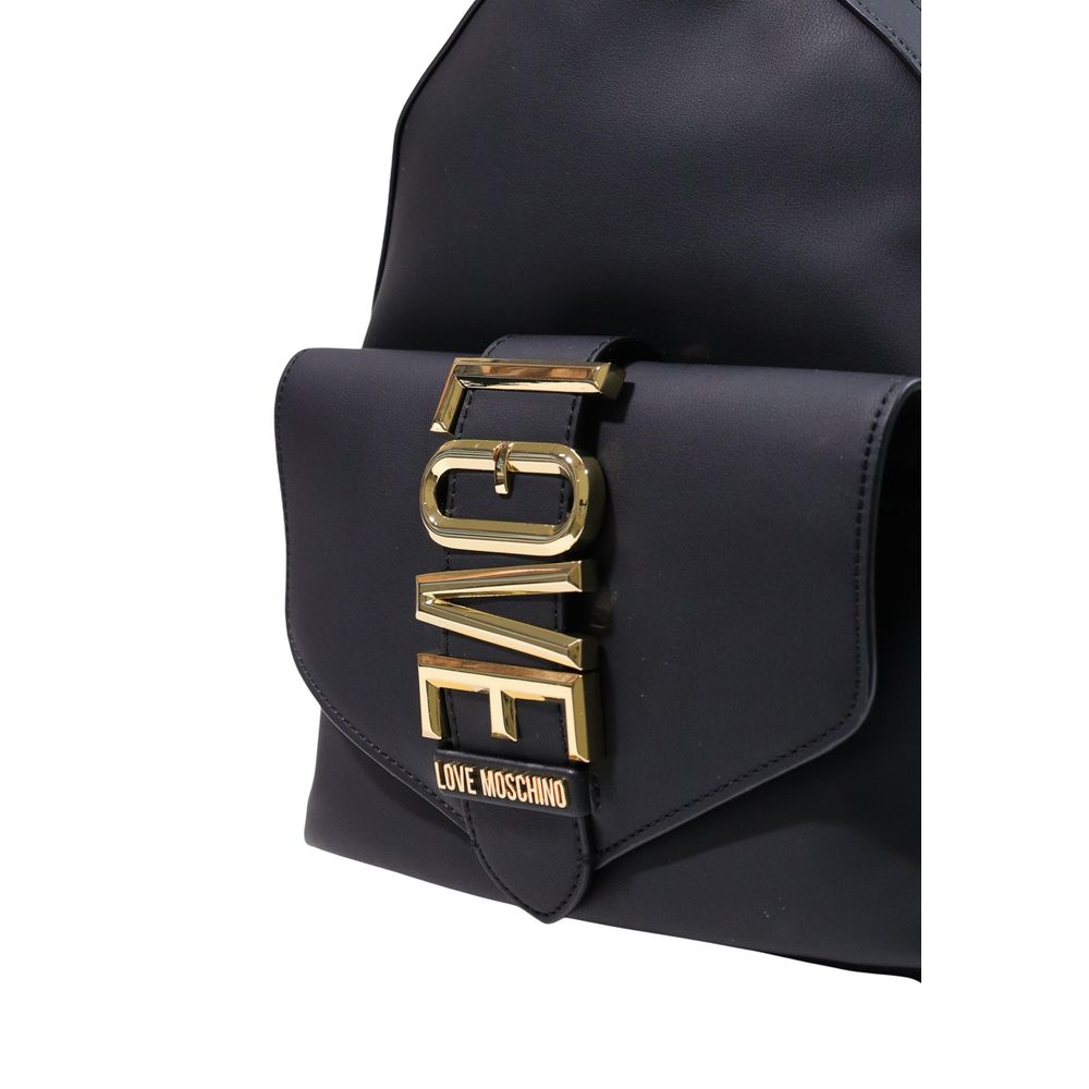 Love Moschino Black Polyethylene Women's Backpack