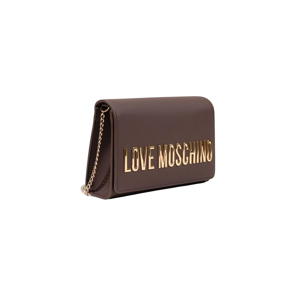 Love Moschino Brown Polyethylene Women's Handbag