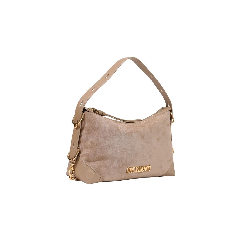 Love Moschino Beige Polyester Women's Handbag