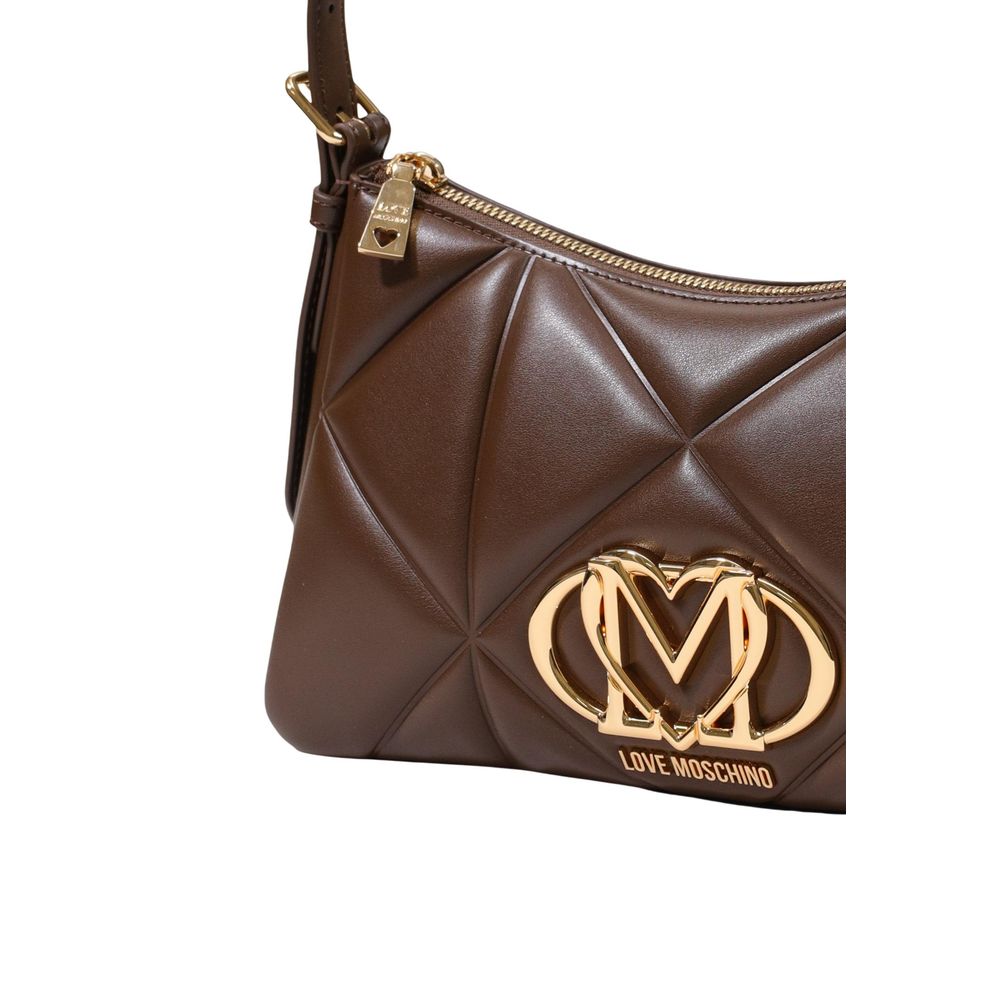 Love Moschino Brown Polyethylene Women's Handbag