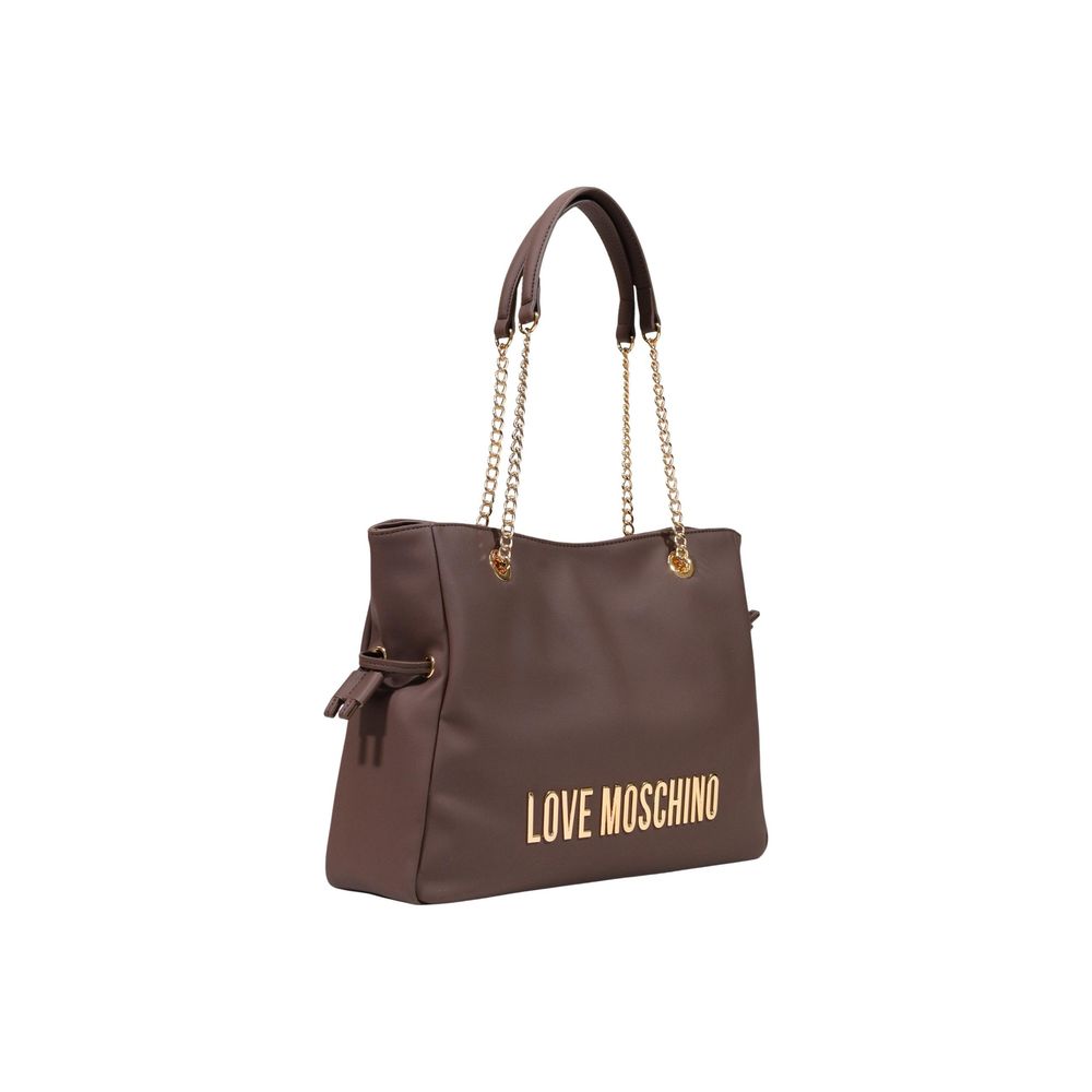 Love Moschino Brown Polyester Women's Handbag