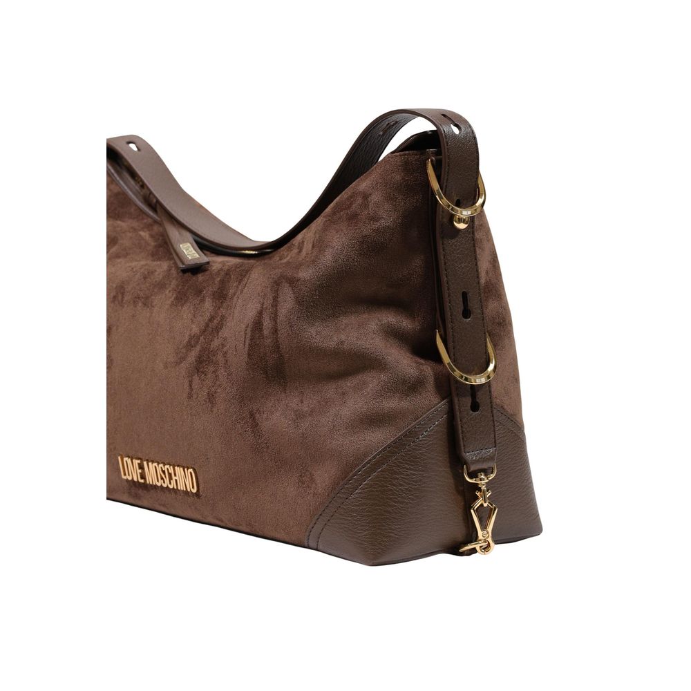 Love Moschino Brown Polyester Women's Handbag
