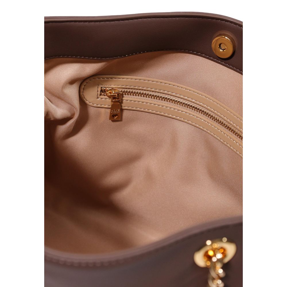 Love Moschino Brown Polyester Women's Handbag