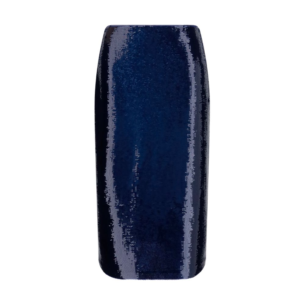 Tom Ford Blue Silk Midi Women's Skirt