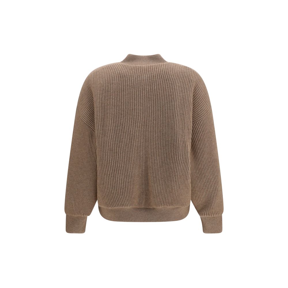 Brunello Cucinelli Beige Cashmere Women's Bomber