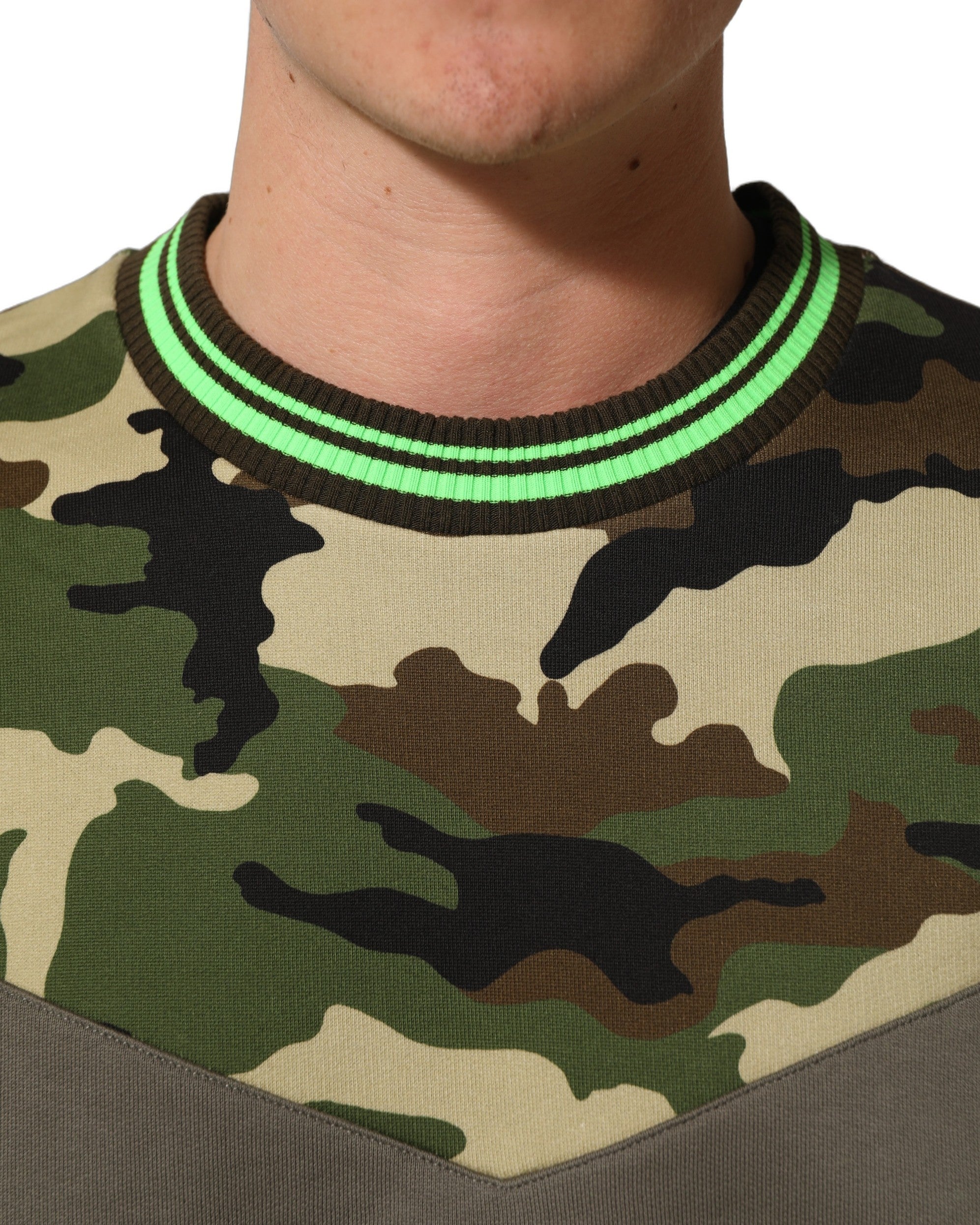 Dolce & Gabbana Multicolor Camouflage Sweatshirt Men Men's Sweater