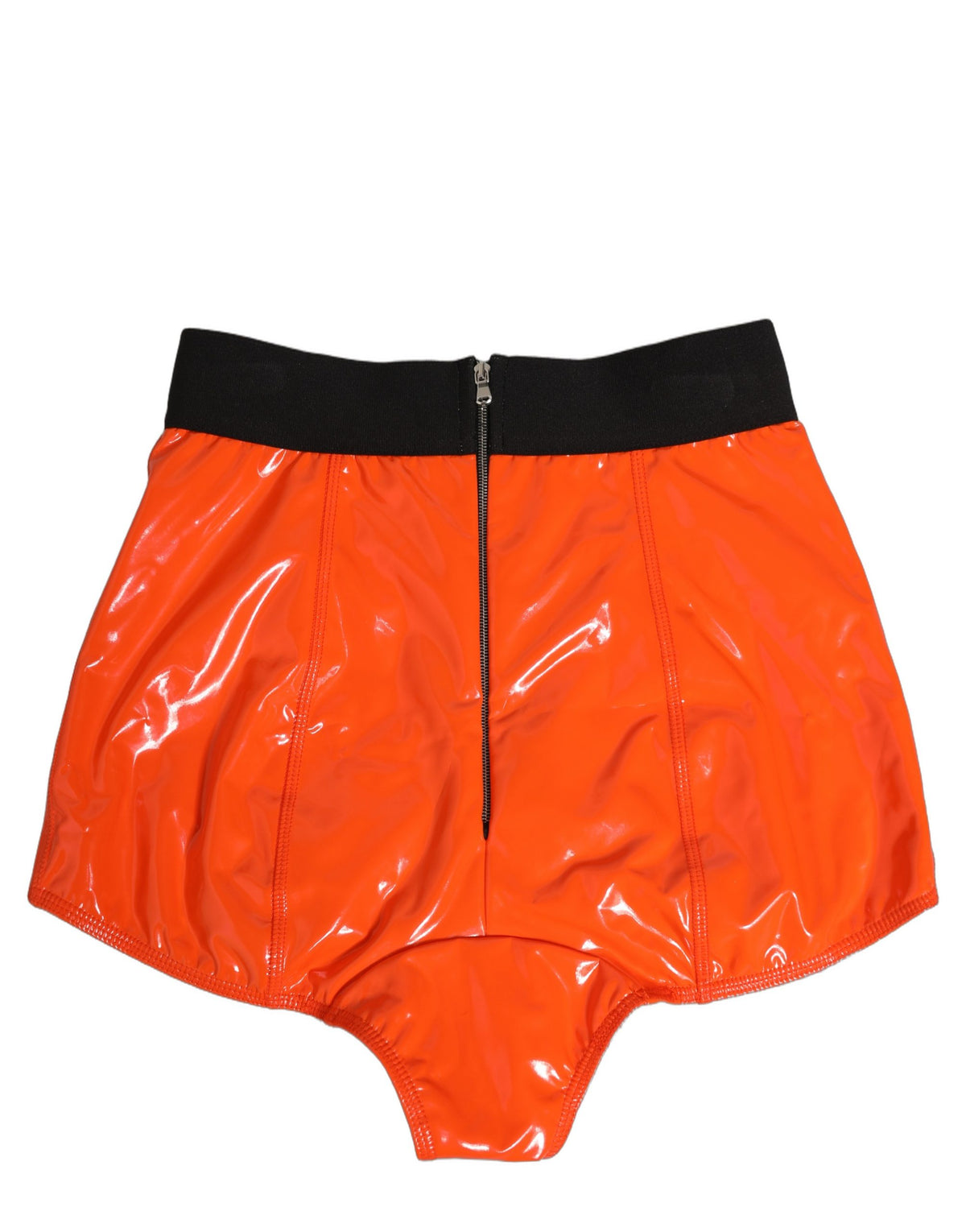 Dolce & Gabbana Orange Polyester Logo High Waist Girdle Women's Underwear