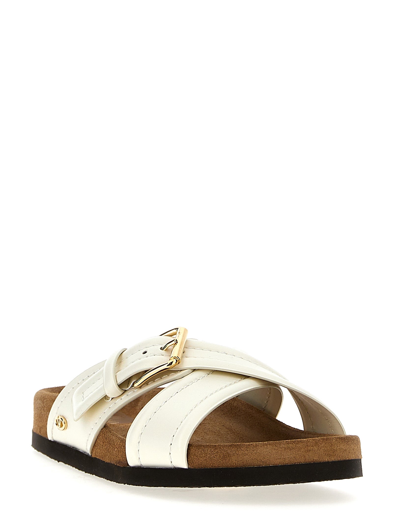 Valentino Garavani White Calfskin Women's Slides