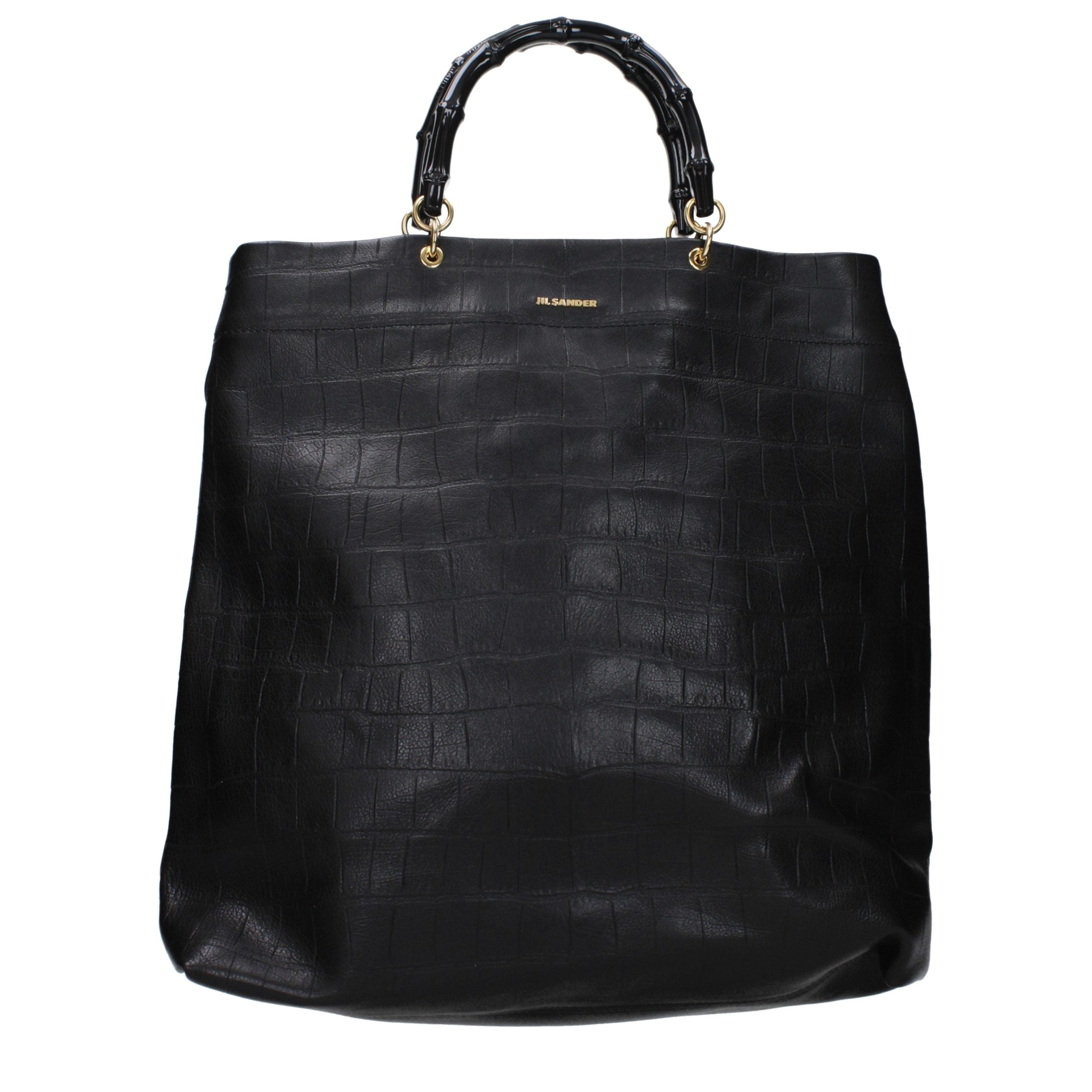 Jil Sander Black Leather Women's Handbag