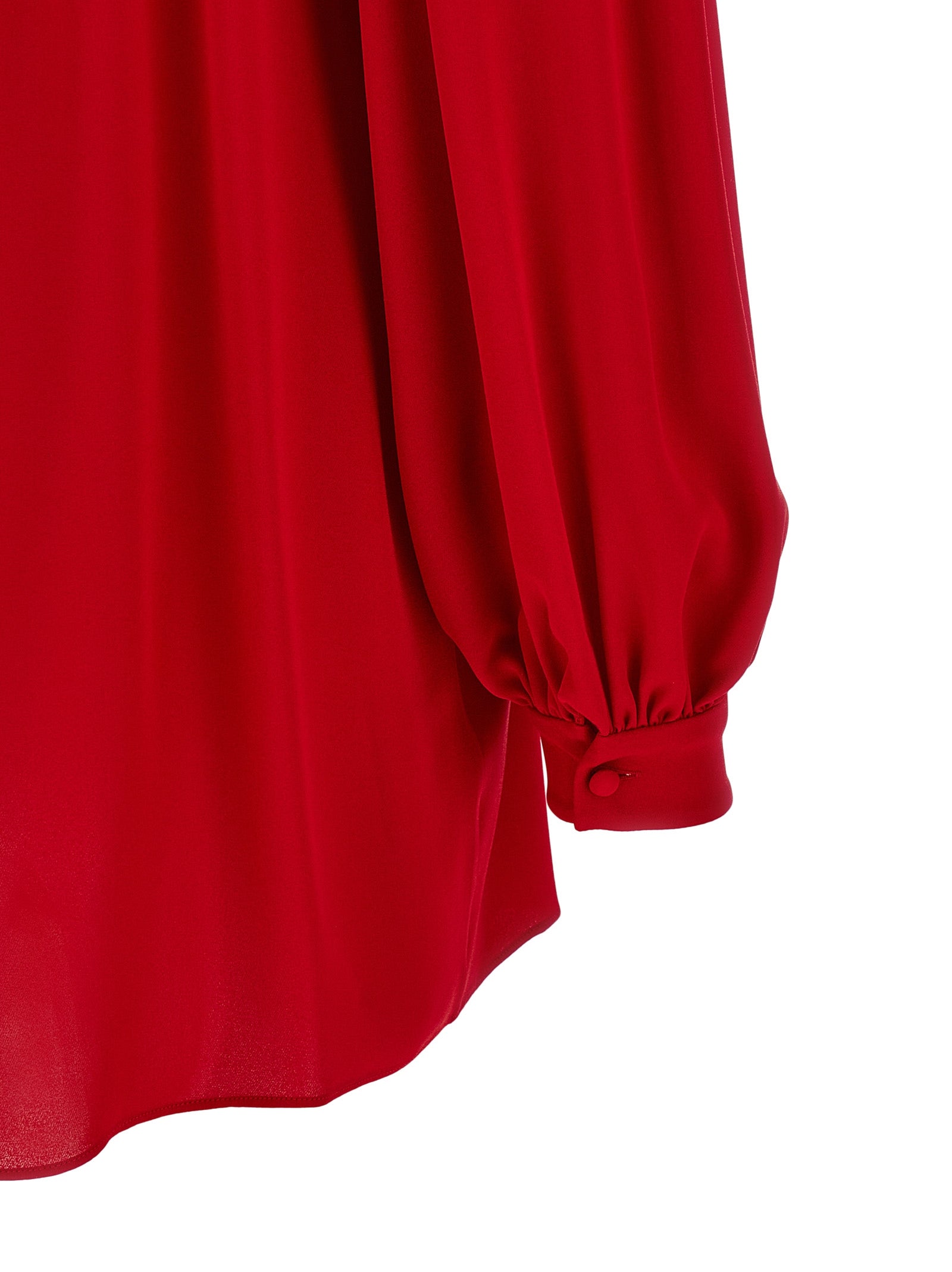 Valentino Garavani Red Silk Women's Blouse