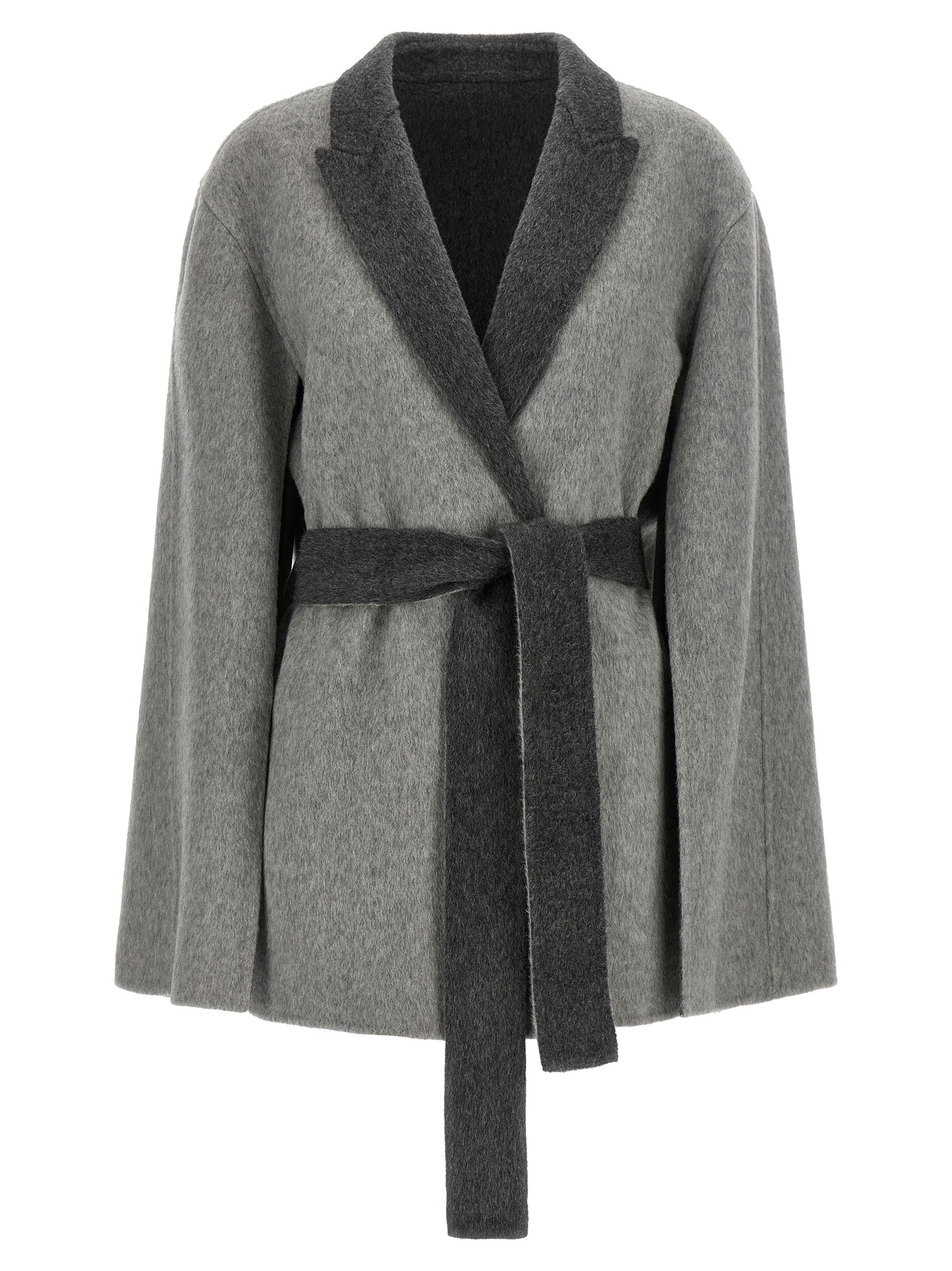 Alberta Ferretti Gray Wool Women's Cardigan