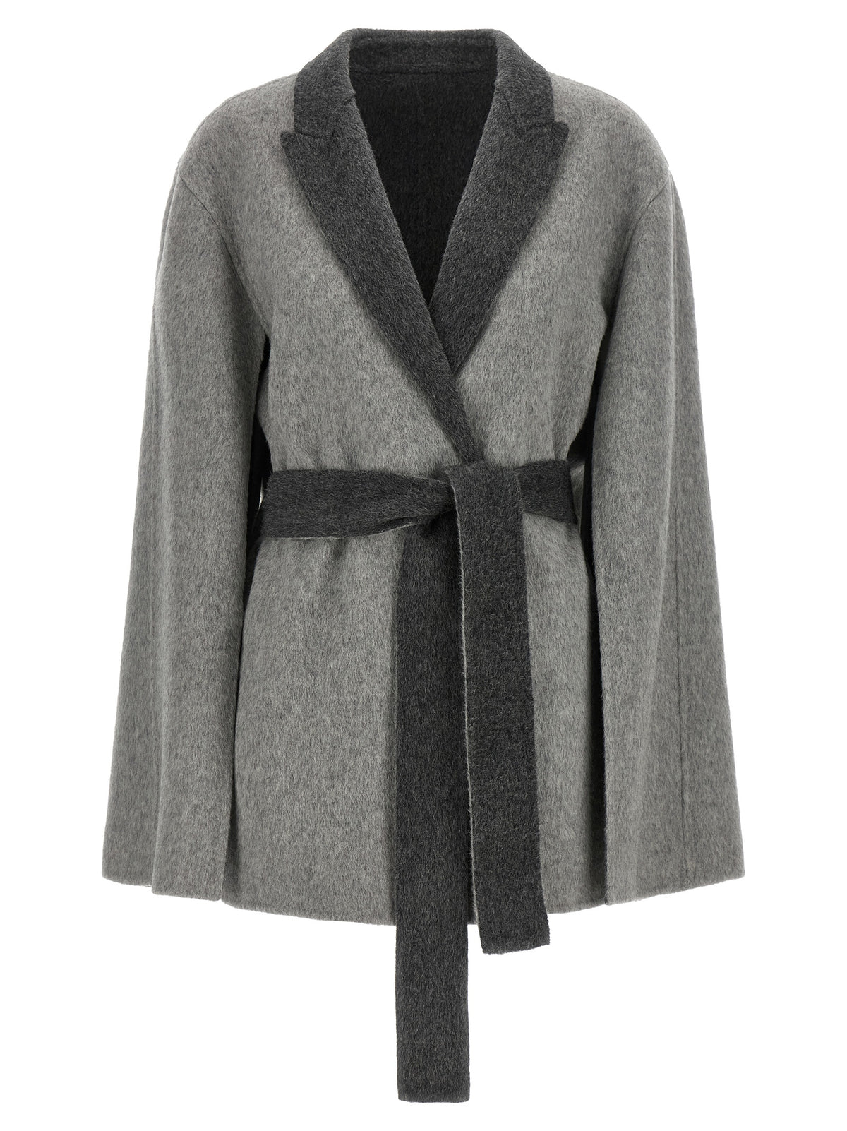 Alberta Ferretti Gray Wool Women's Cardigan