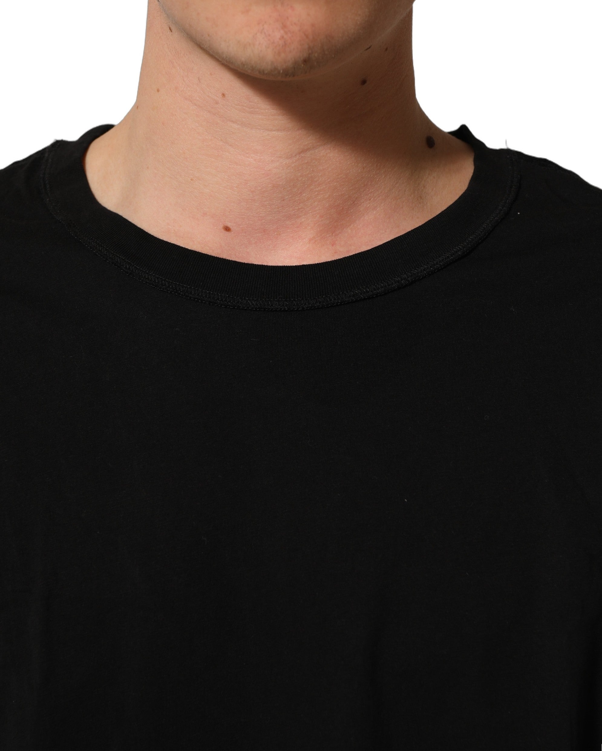 Dolce & Gabbana Black Cotton Short Sleeves CrewNeck Men's T-shirt (Pre-Owned)