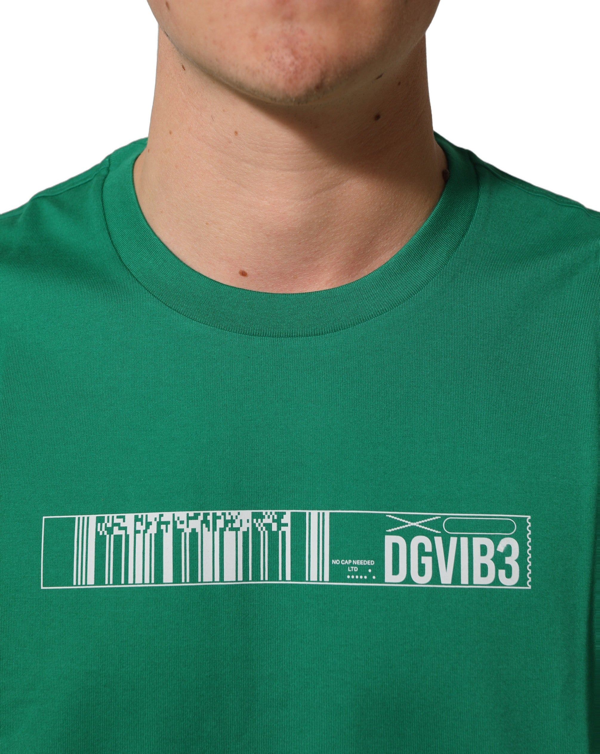 Dolce & Gabbana Green Cotton DGVIB3 Print Crew Neck Men's T-shirt