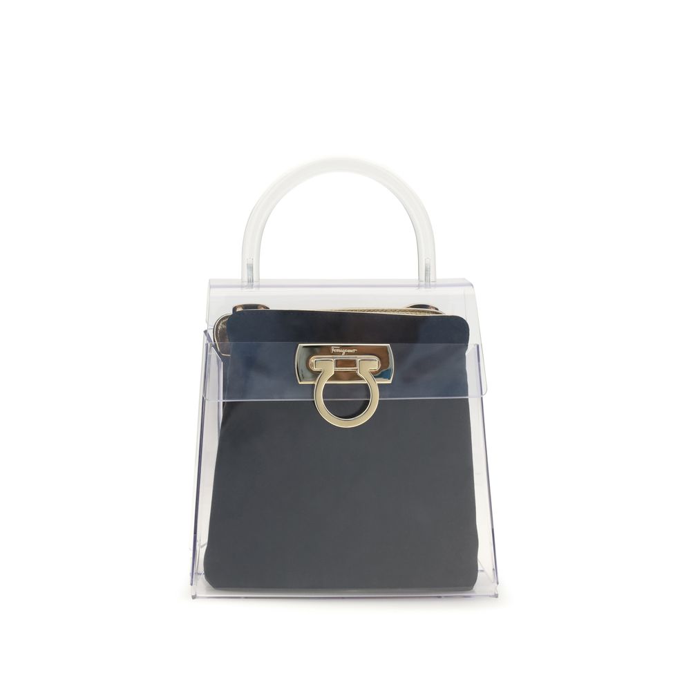 Ferragamo Black Pvc Women's Handbag